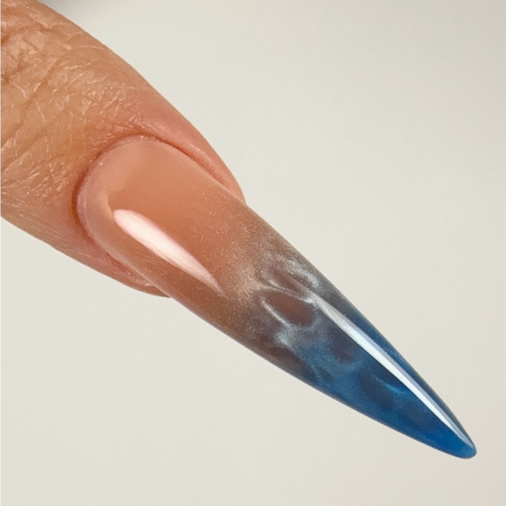 Custom gel press-on nails made by artisan set